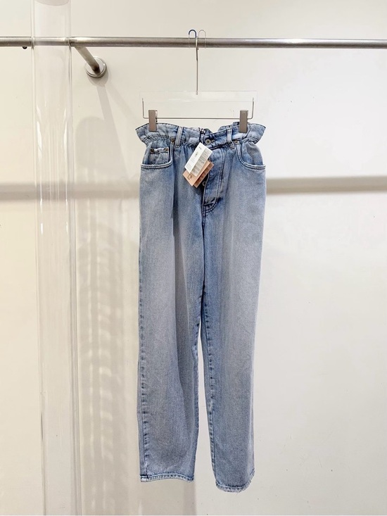 Miu Miu Pants - 🚩steal Miu Miu Light Wash Paperbag High-Rise Jeans